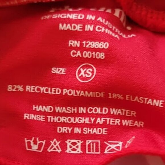 Rhythm Australia Womens RED Surfing Shirt - XS - New with Tags - Picture 7 of 10